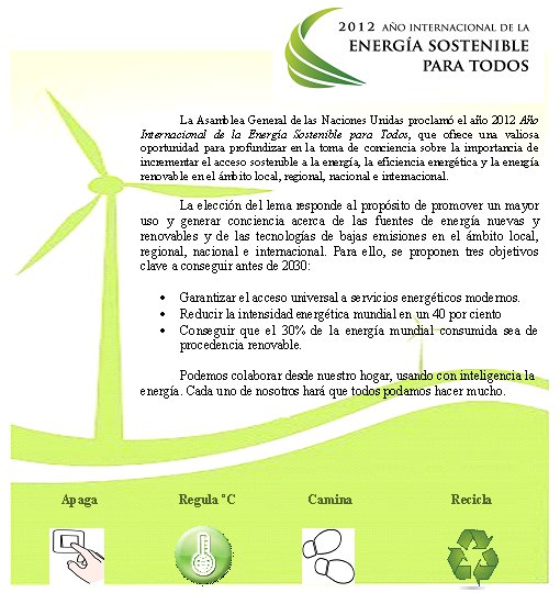 2012 Año de la energia Sostenible
